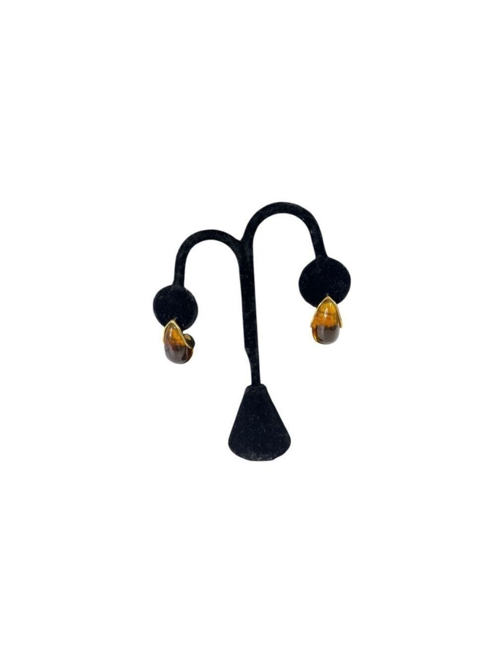 Women's Unbranded Brown Gold Teardrop Earrings One Size